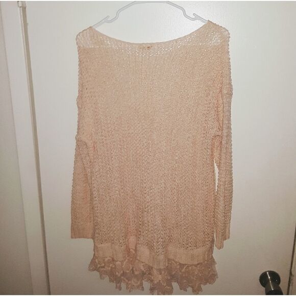 Entro Crochet Rose Pink Top Size Medium - Picture 5 of 5